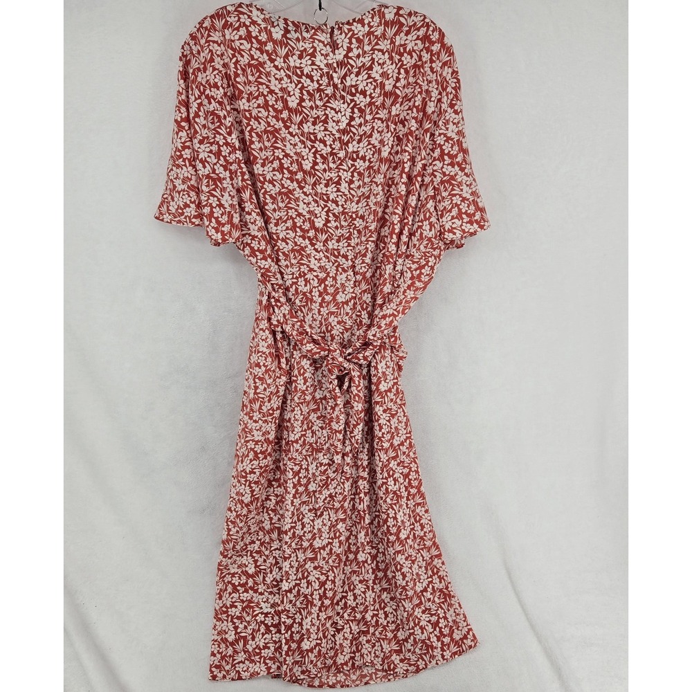 Lauren Ralph     Floral Red Dress - Picture 3 of 11